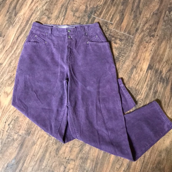 GOIN 2 MKT SOON Vintage 90s 80s high waist purple denim jeans mom - Picture 2 of 5